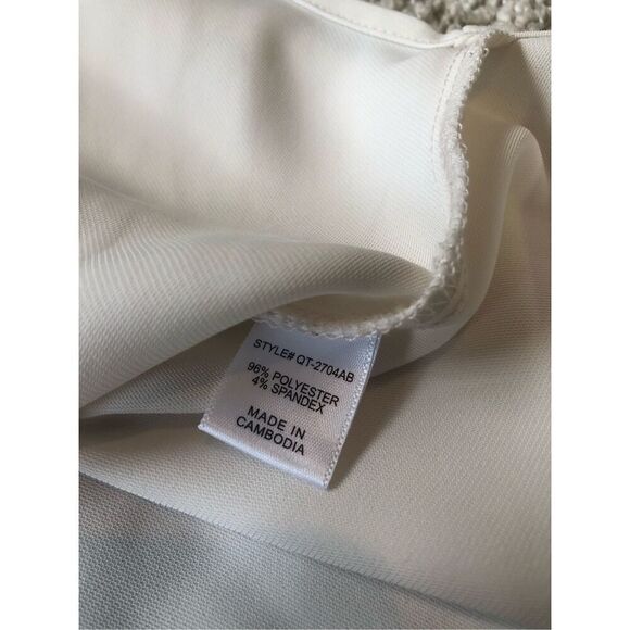 Zenana Premium Women’s White Short Sleeve Tunic Blouse Size L - Picture 5 of 6